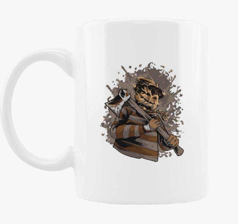 Baltás madárijesztő Halloween-i bögre