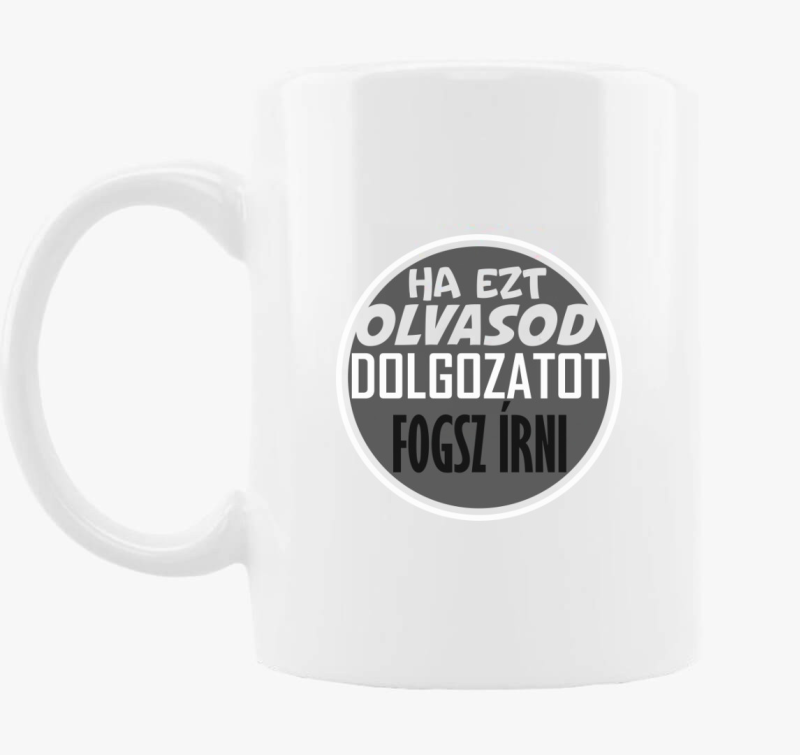 Dolgozat írós bögre