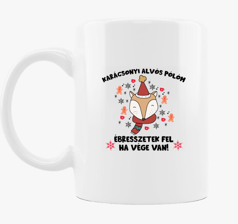 Karácsonyi alvós bögrem bögre