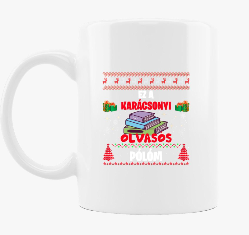 Ez a karácsonyi olvasós bögrem bögre