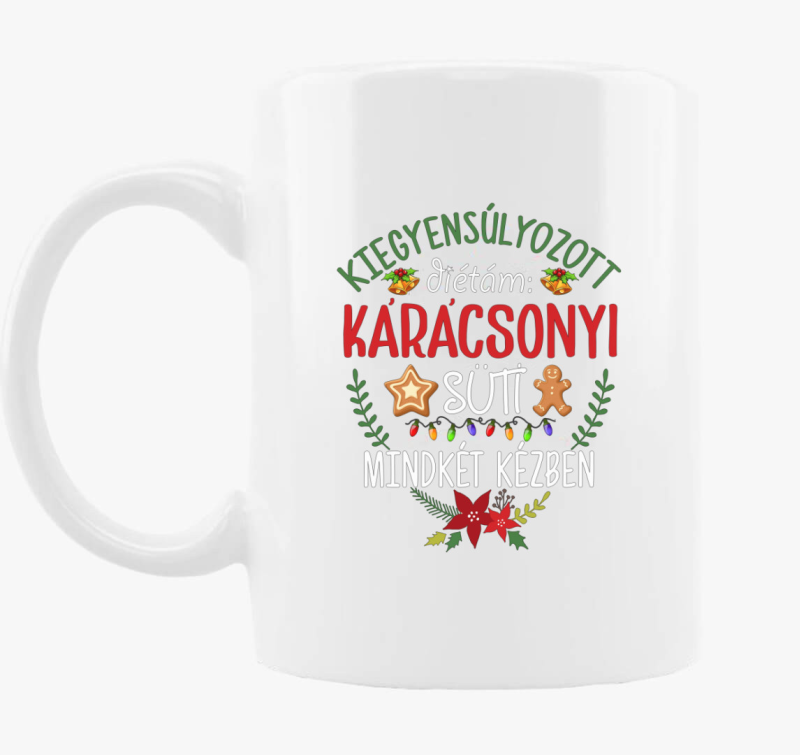 Karácsonyi diétázós bögre