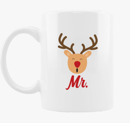 Mr. rénszarvas páros bögre