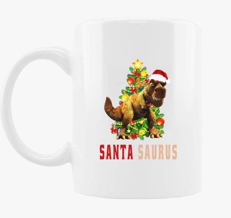 Santa Saurous bögre