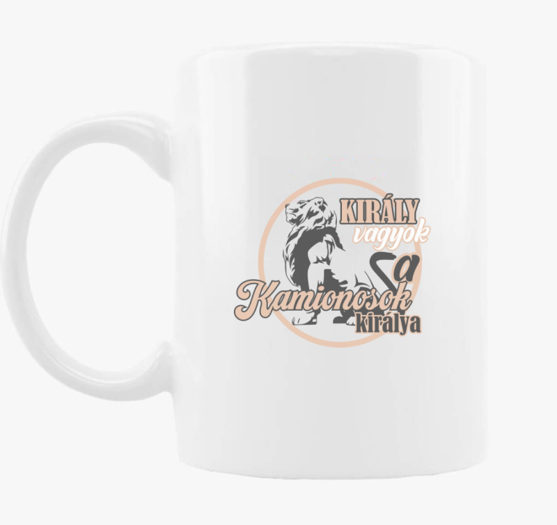 Király vagyok kamion bögre