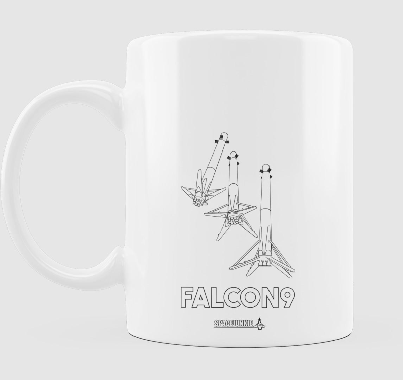 Spacejunkie Landoló Falcon-9 bögre