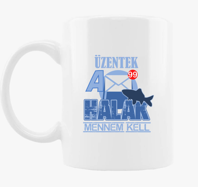 Üzentek a halak bögre