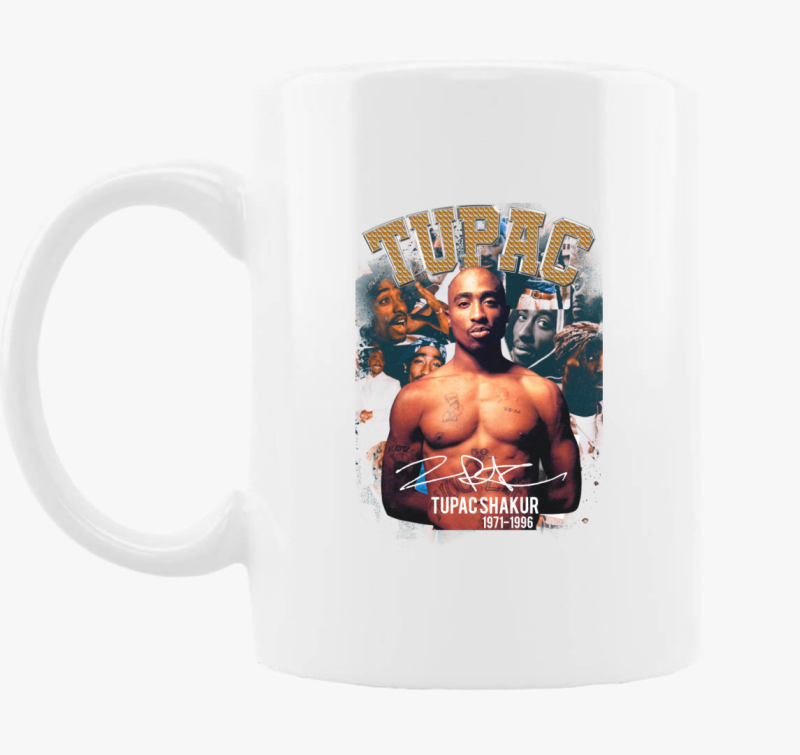Tupac aláírás bögre