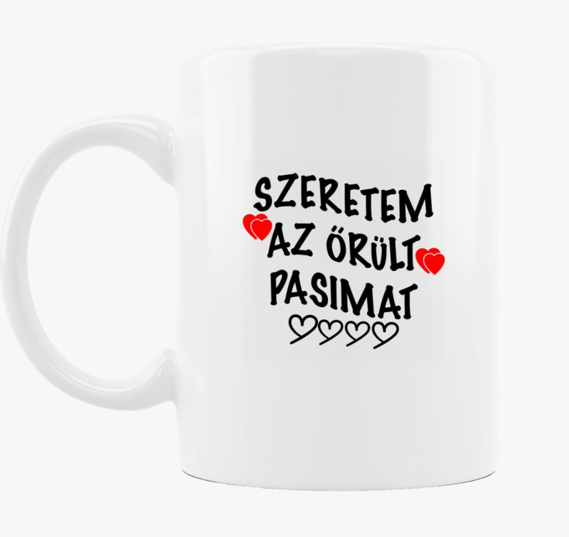 Szeretem az őrült pasimat páros bögre
