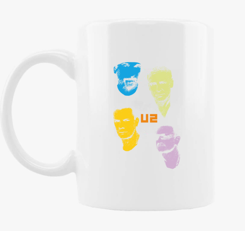 U2 bandatagok bögre