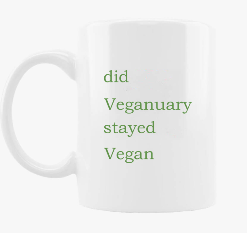 Did Veganuary (zöld betűs) bögre