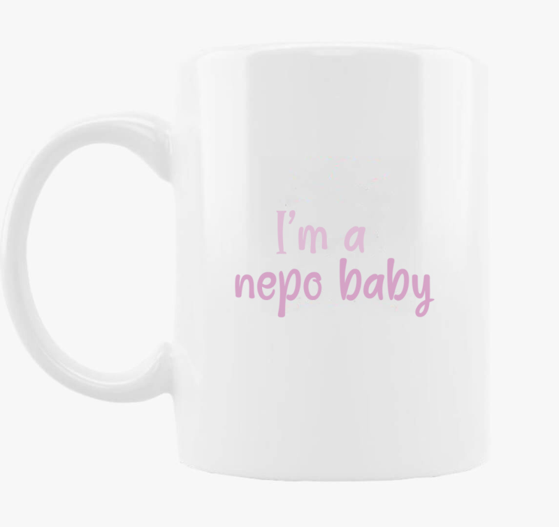 I'm a nepo baby (rózsaszín) feliratos bögre