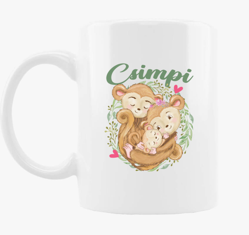 Csimpi fiú családi bögre