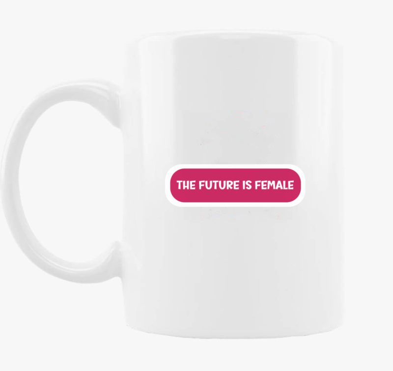 Future is female pink bögre