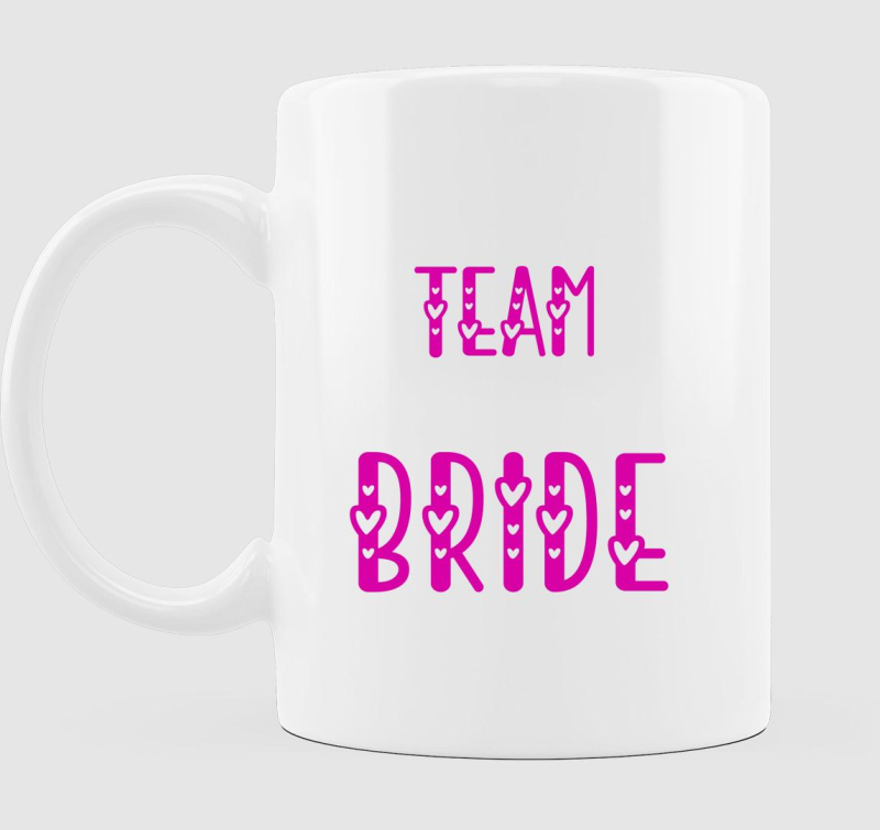 Team Bride pink bögre