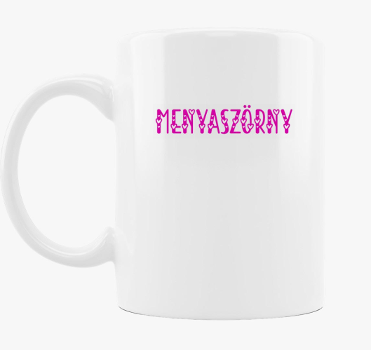 Menyaszörny pink bögre