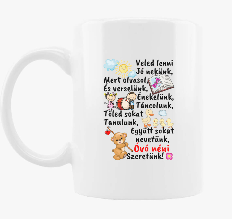 Óvó néninek Óvó néni szeretünk bögre