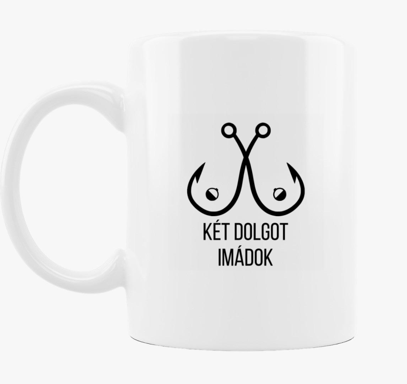 Két dolgot szeretek horgász bögre
