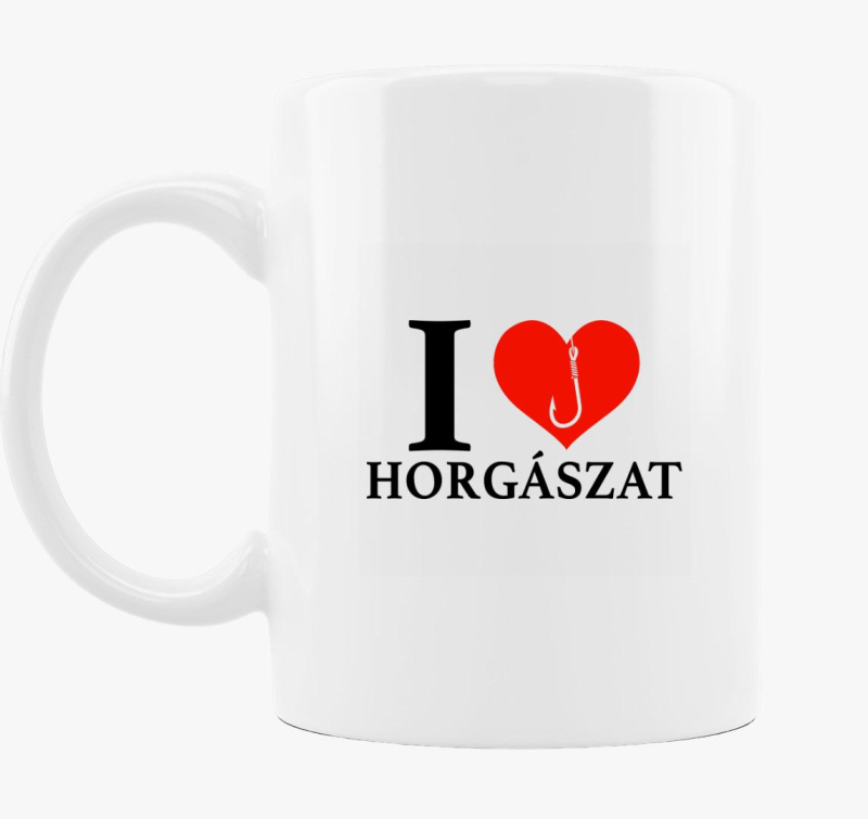I love horgászat bögre