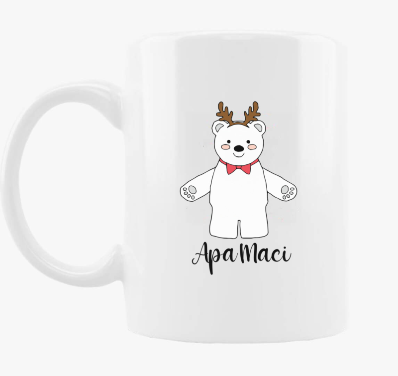 Apa maci karácsonyi bögre