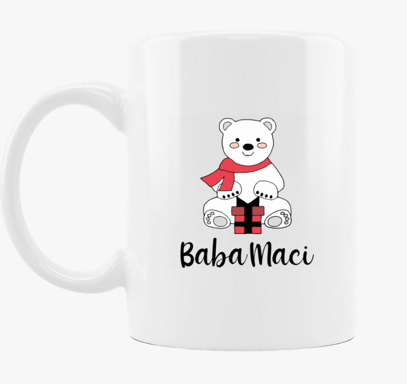 Baba maci karácsonyi bögre