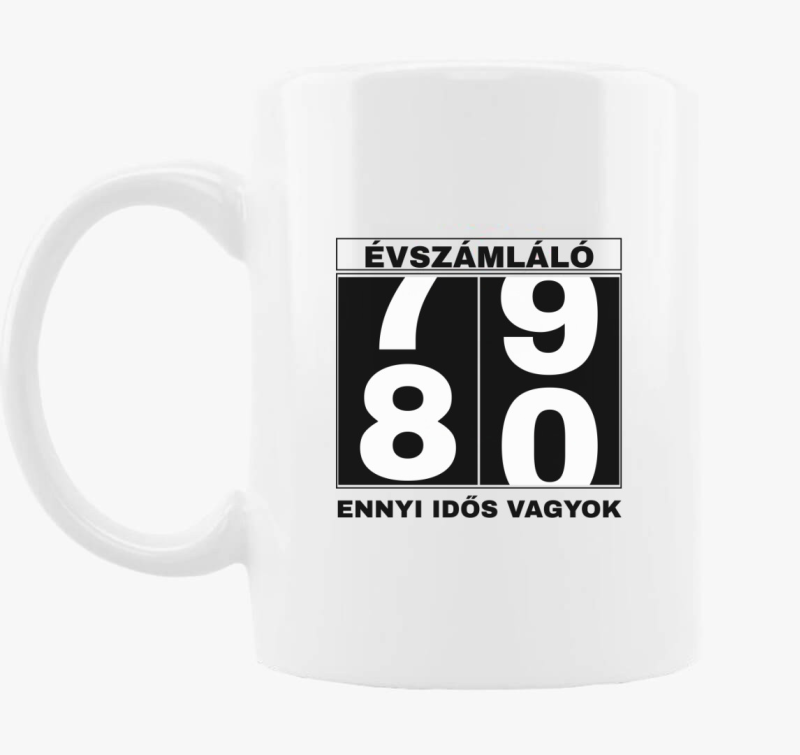 Évszámláló 80 éves szülinapi póló
