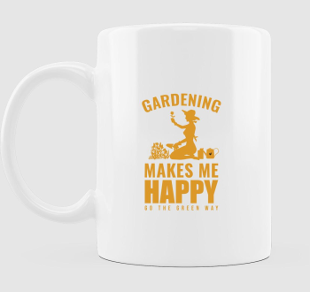 A kertészkedés boldogít bögre