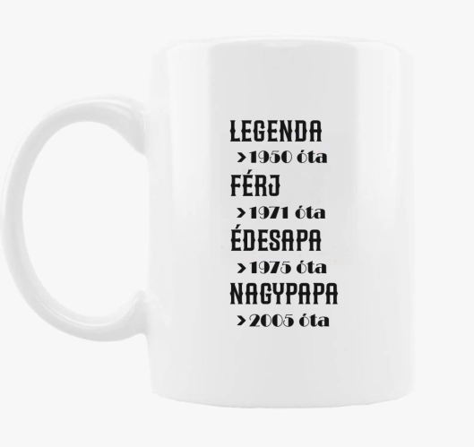 Férj-Nagyapa bögre
