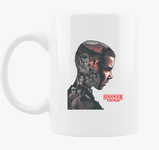 Stranger Things sziluett bögre...