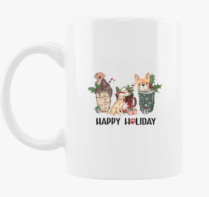 Kutyás Happy Holiday bögre