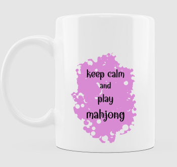 keep calm mahjong pink bögre