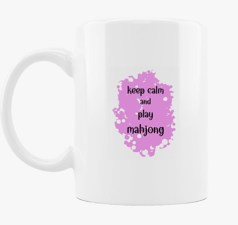 Keep calm mahjong pink bögre