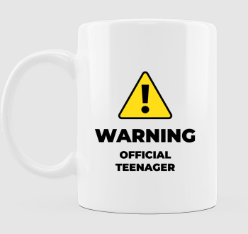 WARNING OFFICIAL TEENAGER (BRTH) bögre