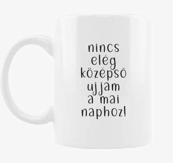 Középső ujj bögre