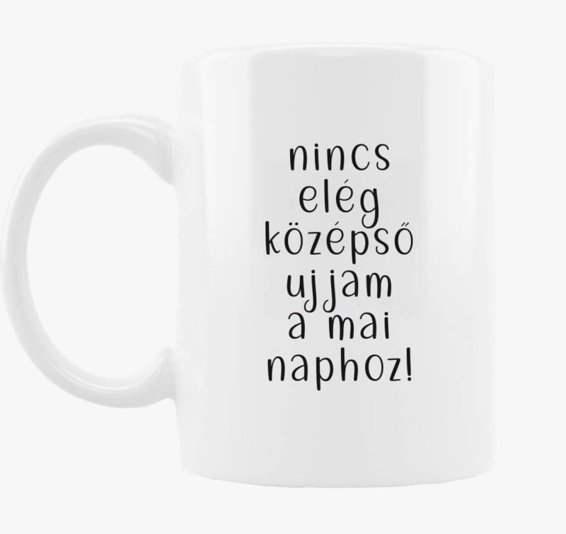 Középső ujj bögre