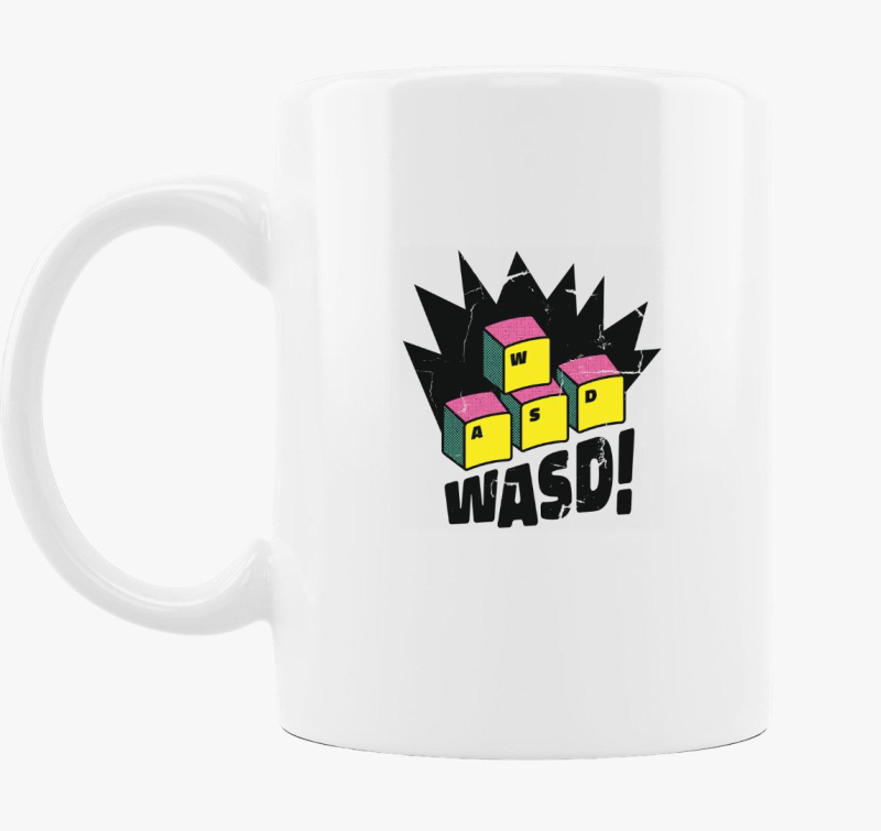 WASD az igazi gamer bögre