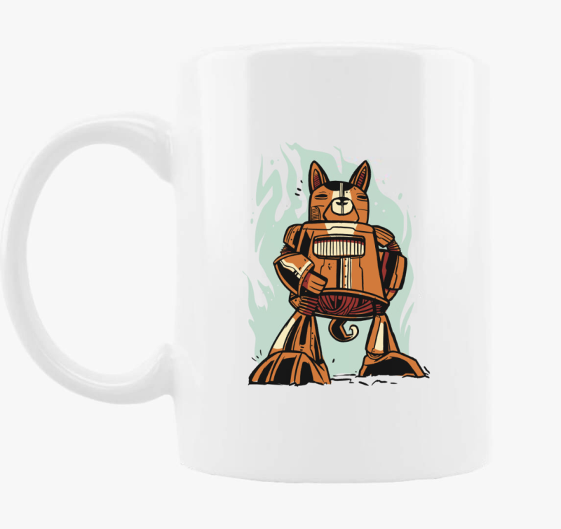 Steampunk macska bögre