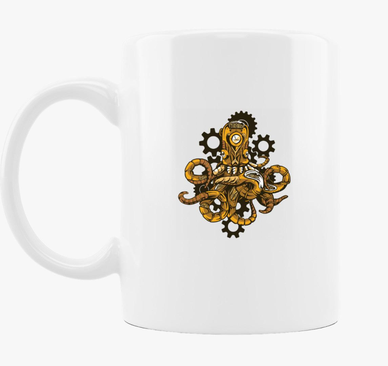Steampunk polip bögre