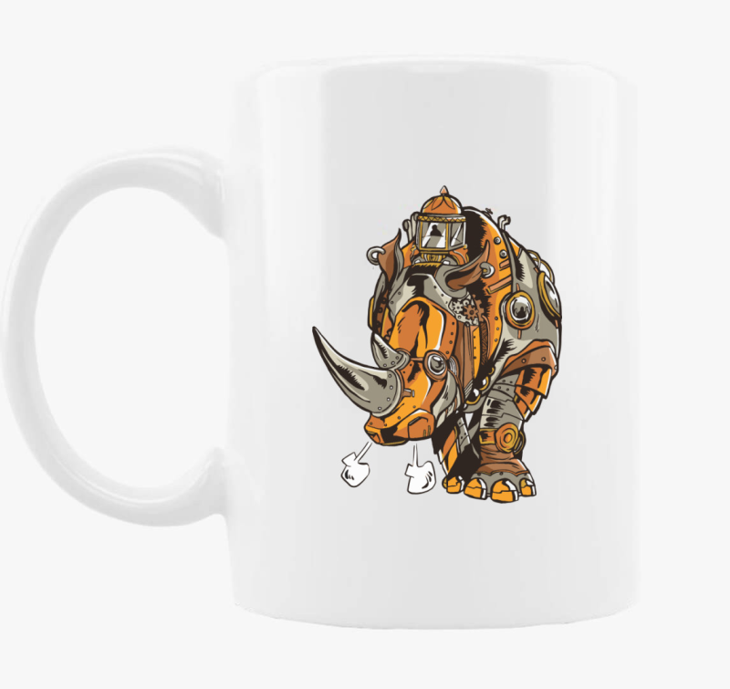 Steampunk Orrszarvú bögre