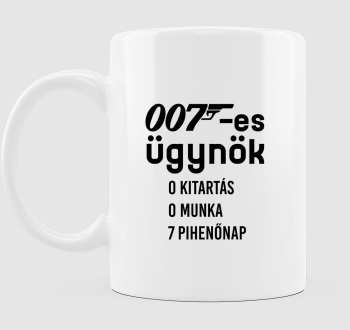 007-es ügynök pihenőnap bögre