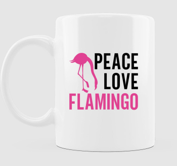 Flamingo peace bögre
