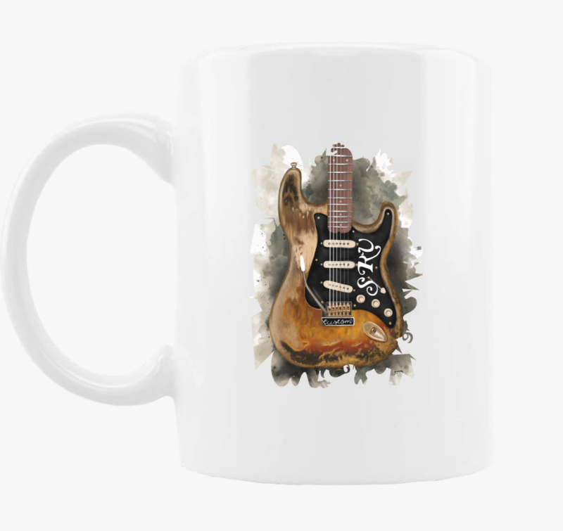 Stevie Ray Vaughan gitár bögre