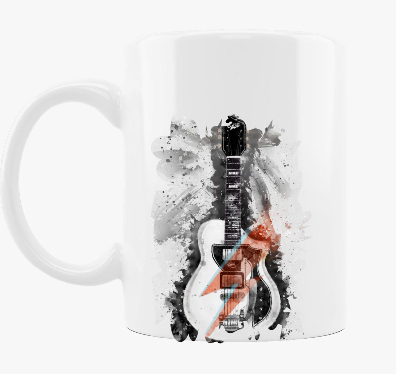 David Bowie gitár bögre