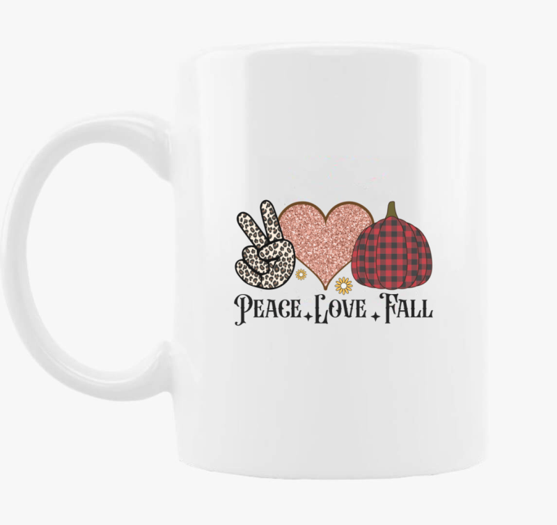 Peace love fall bögre
