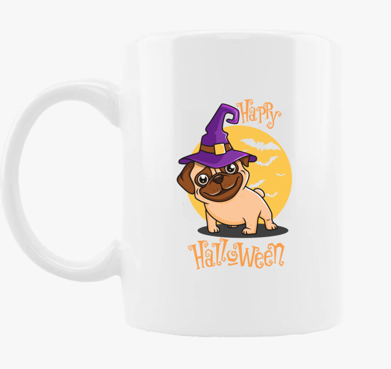 Halloween mopsz bögre