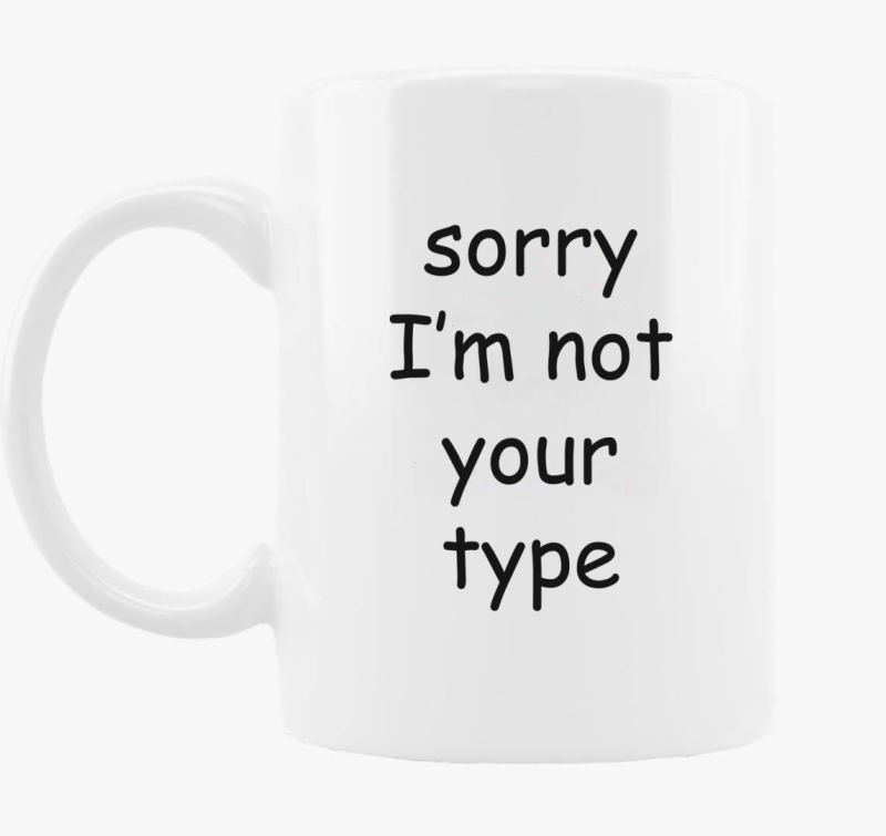 Comic sans sorry bögre