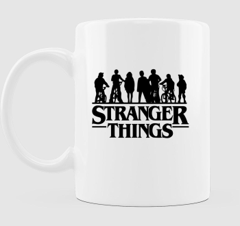 Stranger Things 5 sziluett bögre