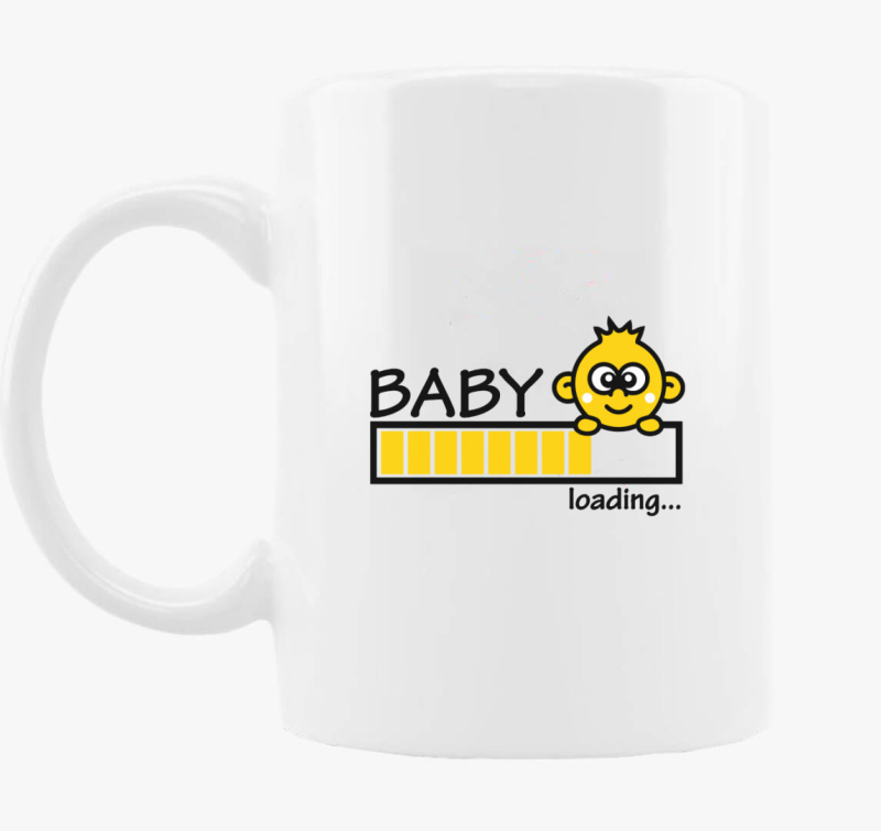 Baby loading sárga bögre