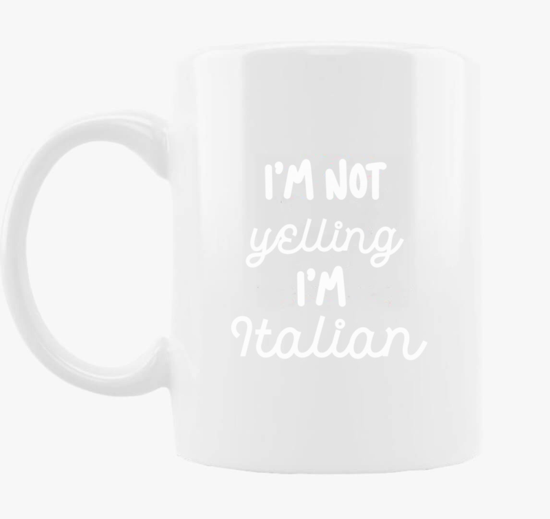 Yelling Italian bögre
