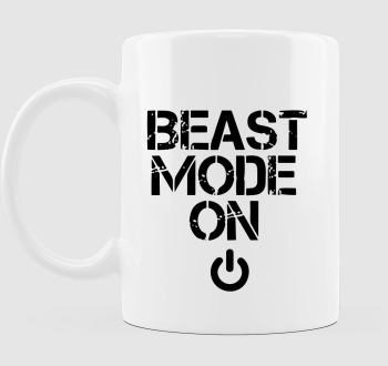 Beast mode on feliratú bögre