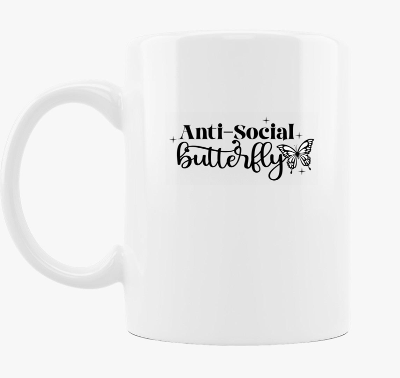 Antisocial butterfly bögre